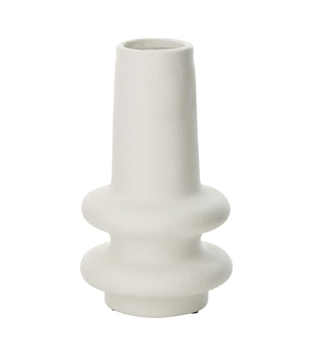 Vase Déco en Argile Lyra 32cm Blanc-1