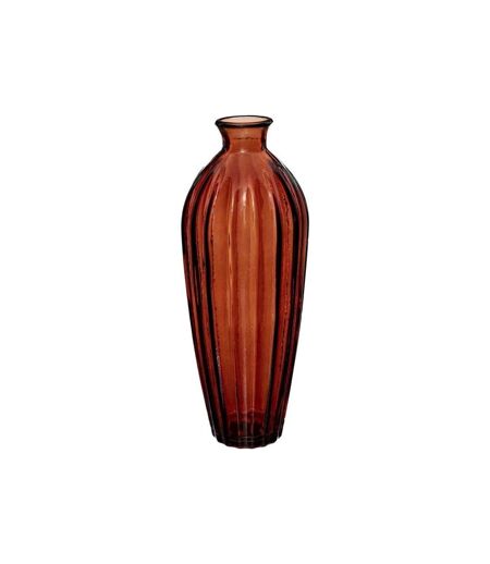 Vase Design en Verre Candy 29cm Ambre