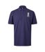 Mens England Cricket Ribbed Polo Shirt Navy Castore-1