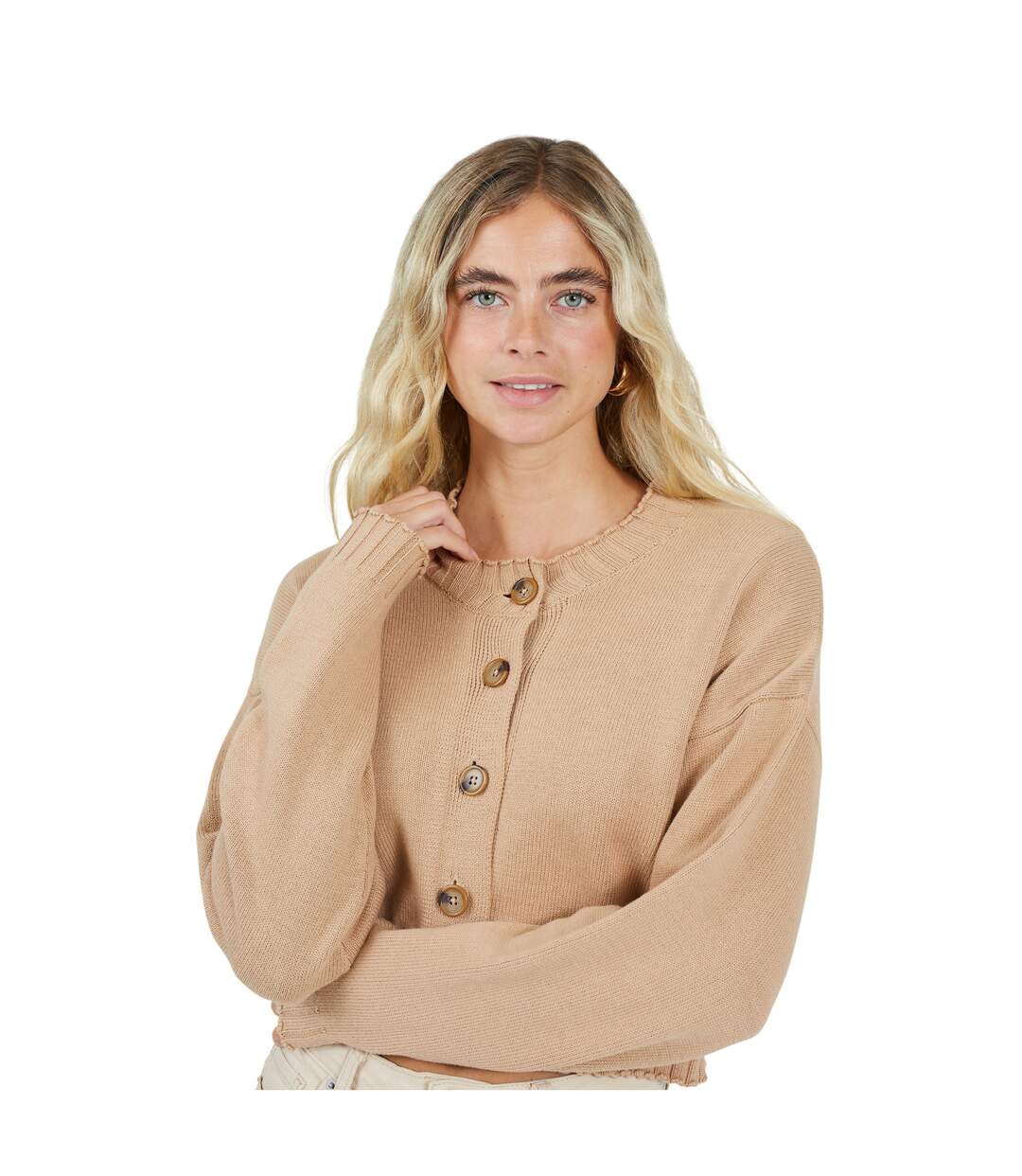 Cardigan Femme Marron Clair Brave Soul-4
