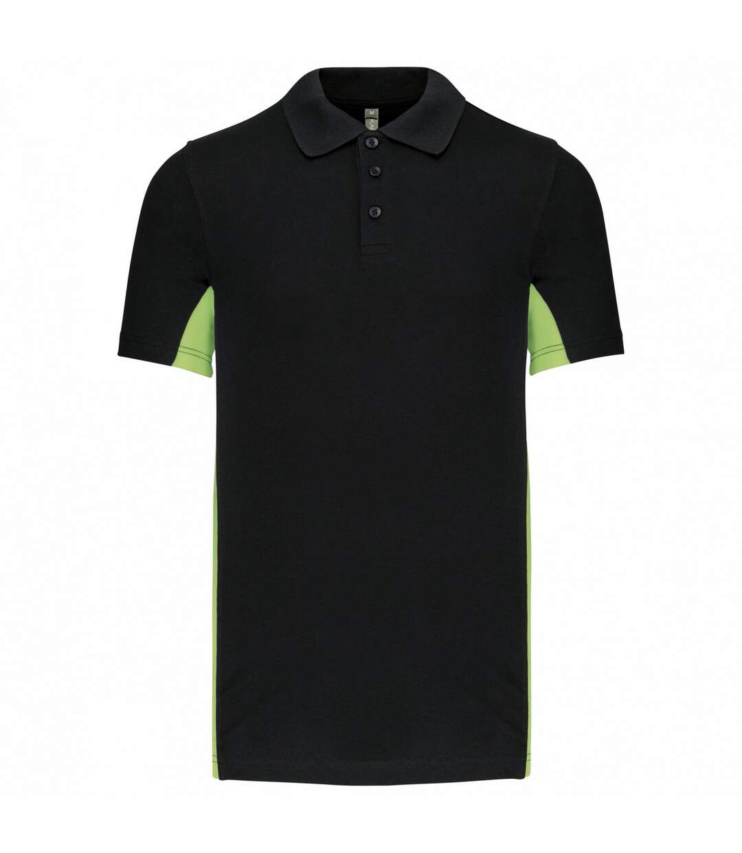 Polo homme noir / vert clair Kariban Kariban