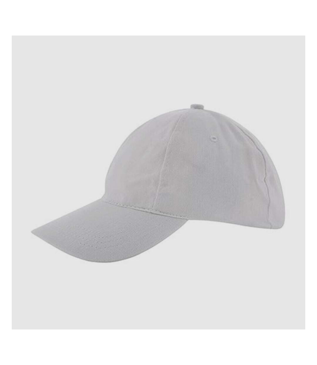 Casquette de baseball en coton brossé pour enfants et adolescents blanc L-Merch-2