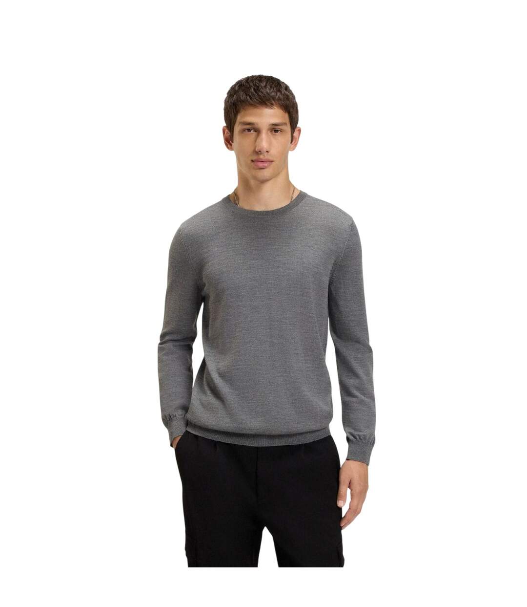 Pull San Cedric-m1 Homme Gris Hugo Boss-4