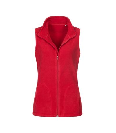Stedman Womens/Ladies Active Fleece Gilet (Scarlet Red)