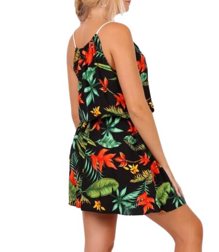 Robe d'été  bretelles fleuries - Chic et décontractée pour profiter du soleil