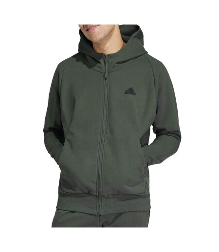 Sweat zippé kaki homme adidas ir5240 - l