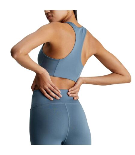 Womens/ladies Medium Impact Sports Bra Blue Calvin Klein