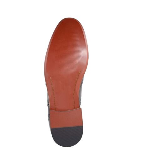 Mens Leather Brogues Dark Brown Goor