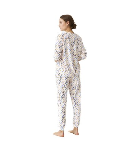 Winter pajamas long sleeve velvet JJB4 women