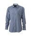 Chemise Motif/style À Carreaux Homme Bleu Marine Blanc James And Nicholson-1