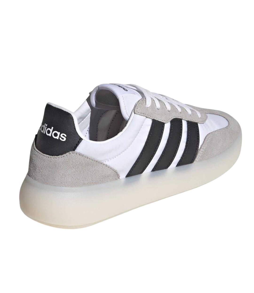 Mens Barreda Decode Suede Trainers White Black Dark Grey Adidas-2