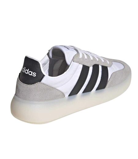 Mens Barreda Decode Suede Trainers White Black Dark Grey Adidas