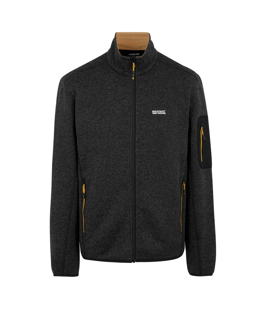 Veste Polaire Newhill Homme Noir Jaune Or Regatta-2