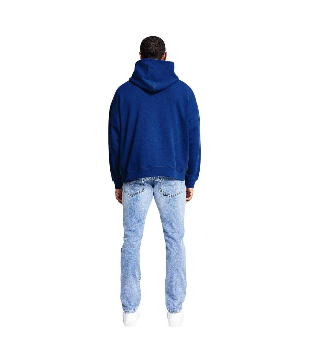 Mens Oversized Hoodie Indigo Blue Madison Barclay-3