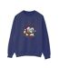 Disney Sweat-shirt de Noël Mickey Mouse Mickey Minnie Womens/Ladies (Bleu marine) - UTBI28888-1