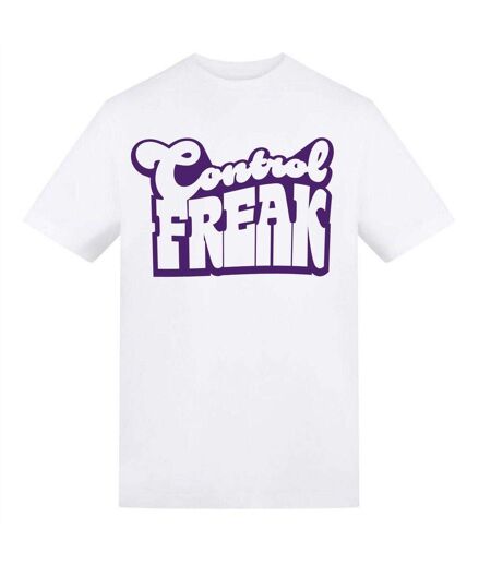 Mens Control Freak T-shirt White AWD