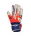 Childrens/kids Attrakt Silver Goalkeeper Gloves Orange Blue White Reusch-1