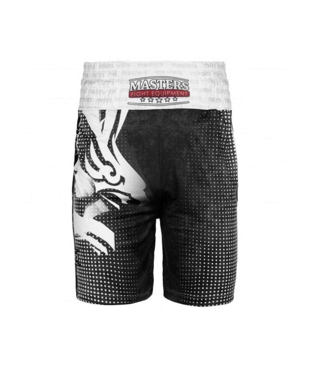 Short De Boxe Motif/style Aigle Iron Pro Mfc Patriotic Homme Blanc Noir Inny-1