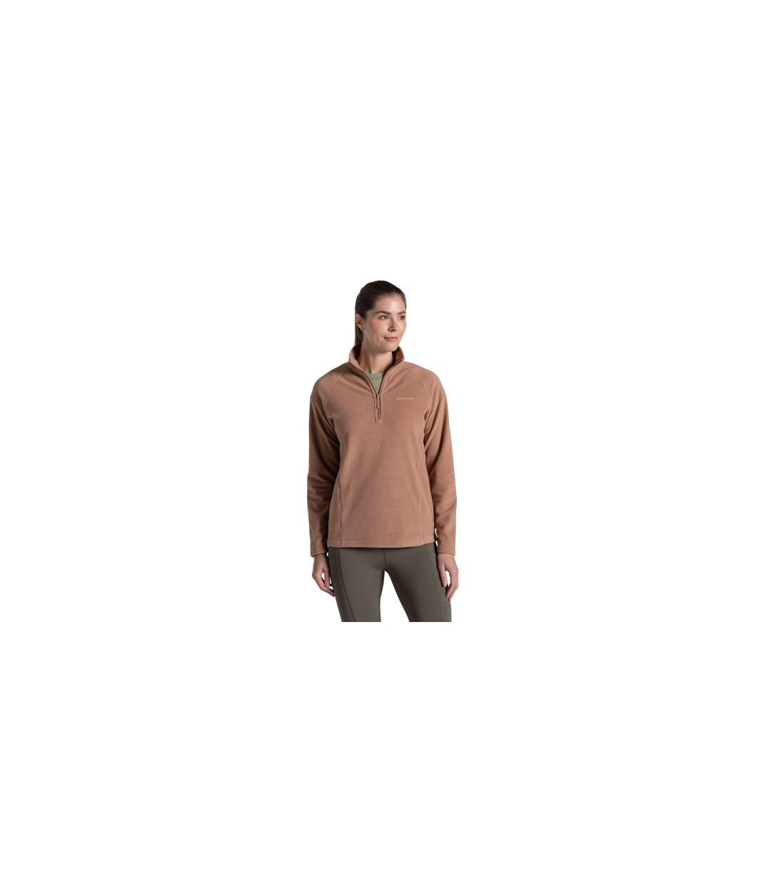 Womens/ladies Miska Vi Half Zip Fleece Umber Craghoppers-1