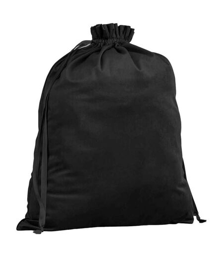 Plain velvet gift bag 68cm x 54cm black onyx Bagbase