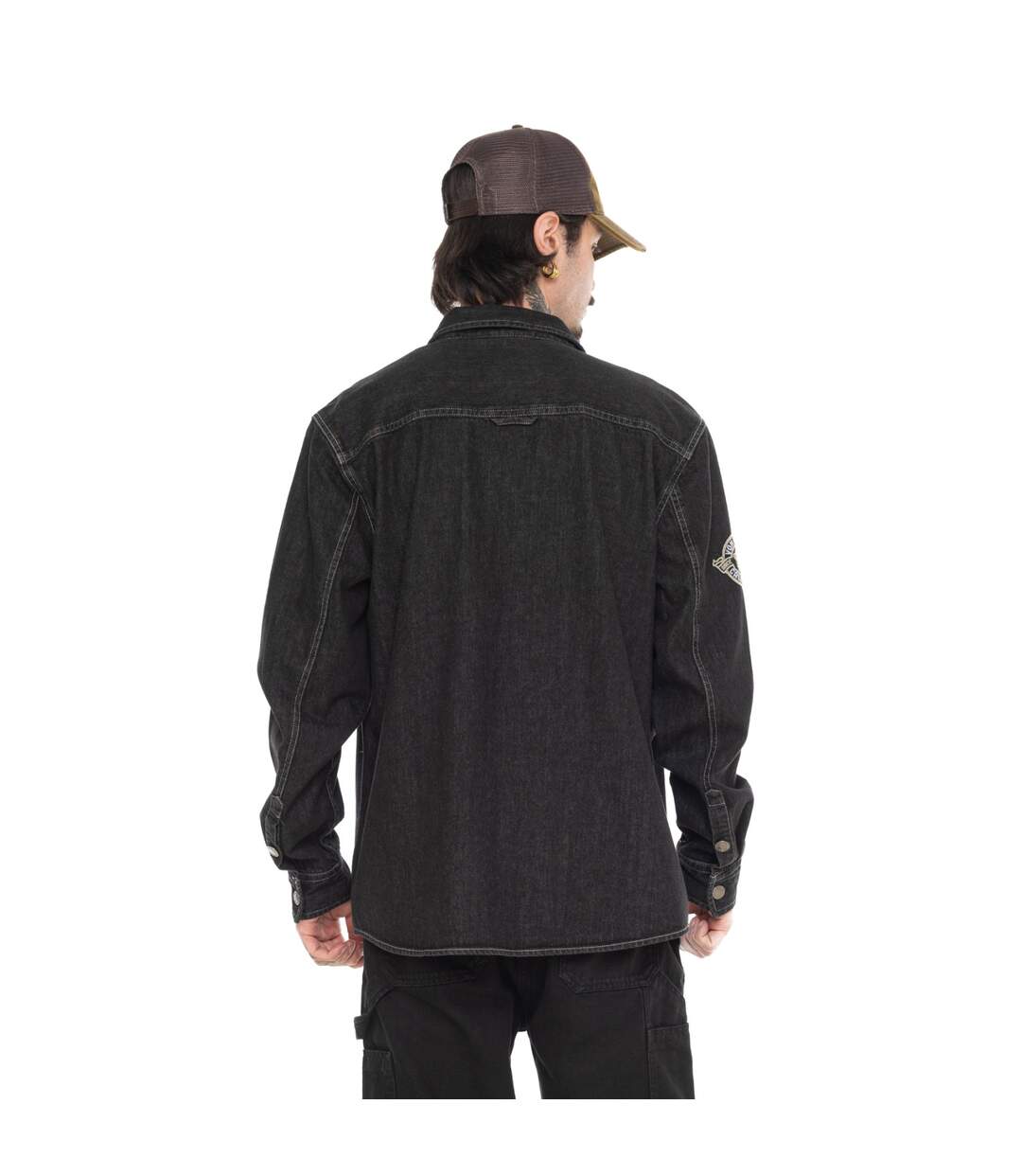 Surchemise en denim avec surpoches et écusson Scott Vondutch-3