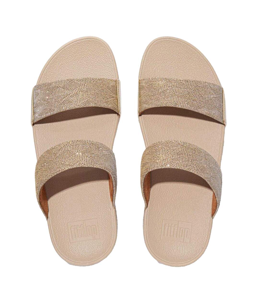 Claquettes Motif/style Extravagant Femme Rose Doré FitFlop-3