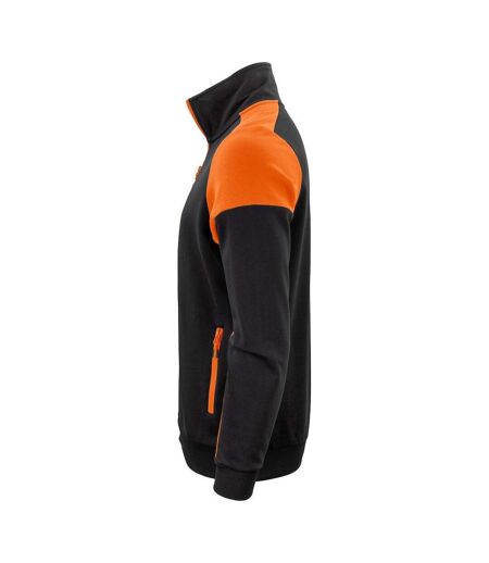 Mens Sweatshirt Black Orange Printer PRIME
