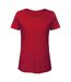 B&C Womens/Ladies Slub Natural T-Shirt (Chic Red)
