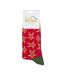 1 Pack Mens Dark Red Gingerbread Men Bamboo Socks-2