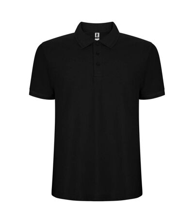 Polo pegaso premium homme noir uni Roly