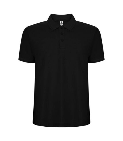 Polo pegaso premium homme noir uni Roly