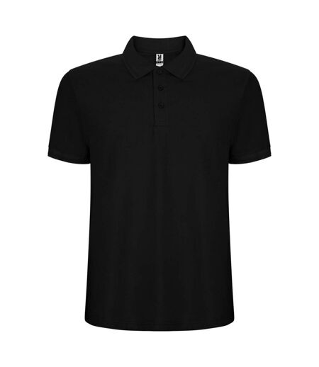 Polo pegaso premium homme noir uni Roly