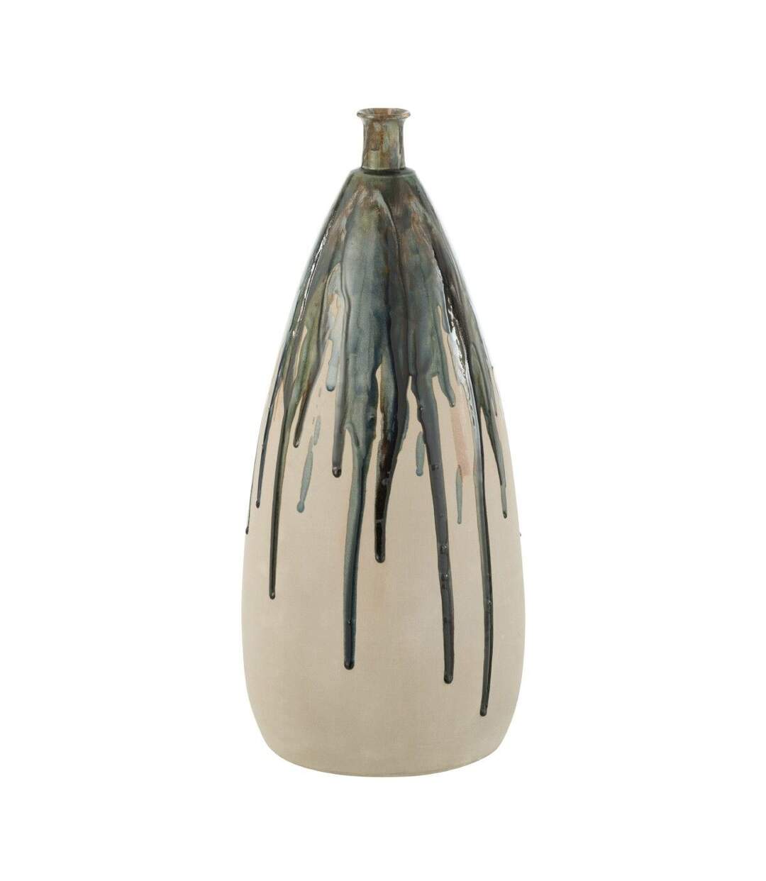 Vase Déco en Céramique Peinture 51cm Vert-1