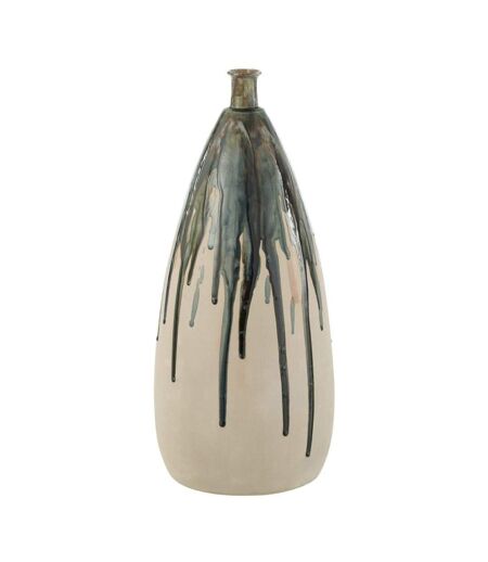 Vase Déco en Céramique Peinture 51cm Vert