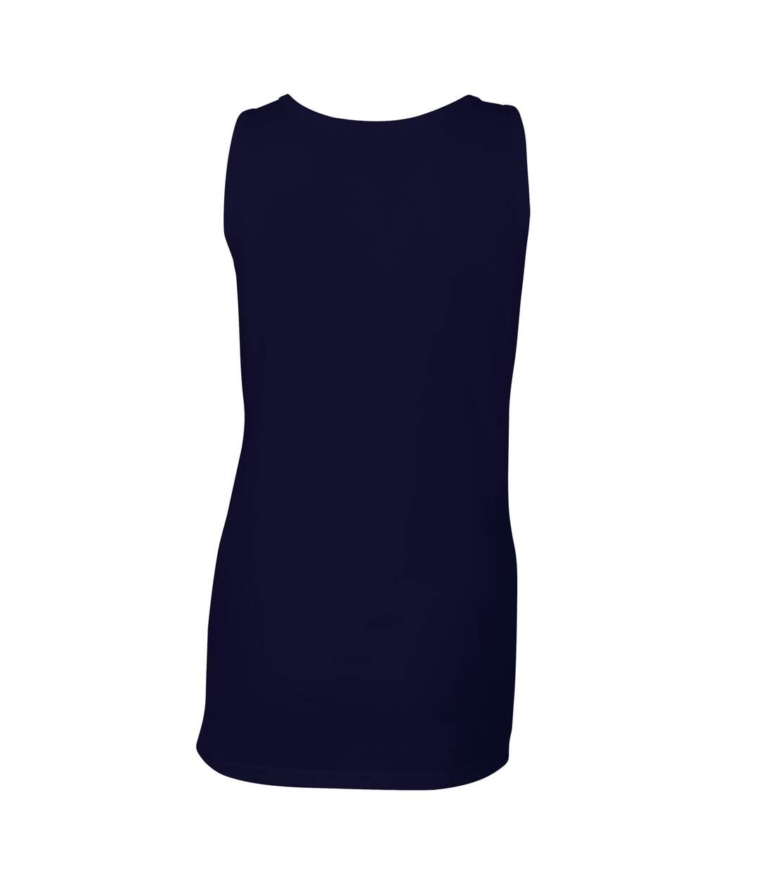Débardeur Softstyle Femme Bleu Marine Gildan-2