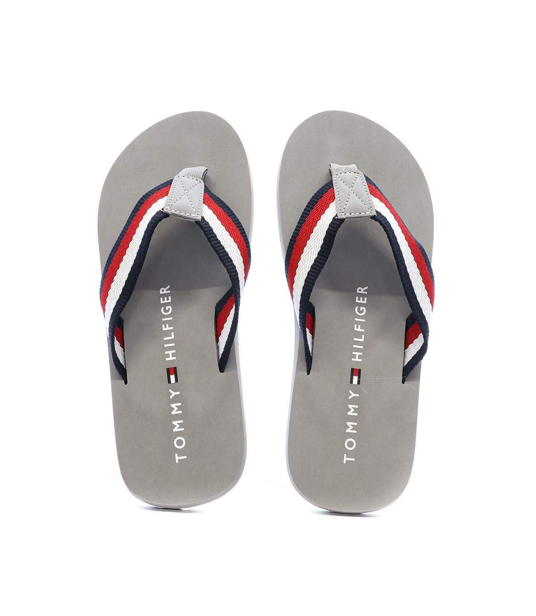 Tongs grises homme tommy hilfiger coprorate - 40-3