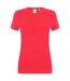 Skinni Fit Womens/Ladies Feel Good Stretch Short Sleeve T-Shirt (Bright Red)