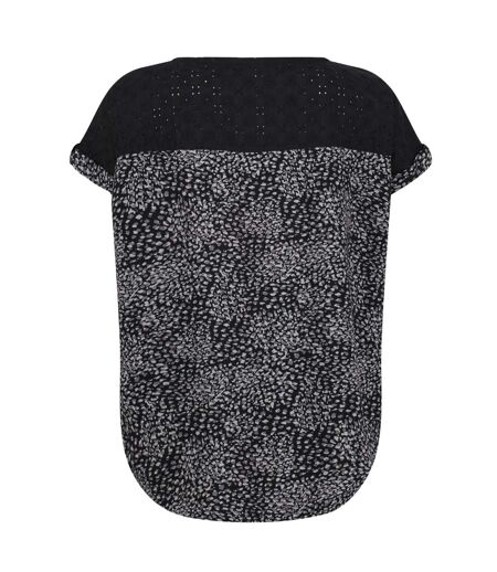 Regatta Womens/Ladies Jaida Abstract T-Shirt (Black) - UTRG7012
