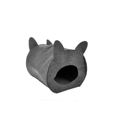 Niche pour Chat & Poignée Feutrine 40cm Anthracite