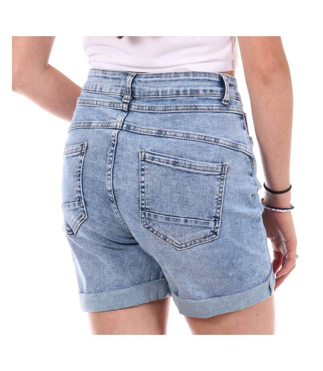Short bleu femme monday premium long medium - l-2