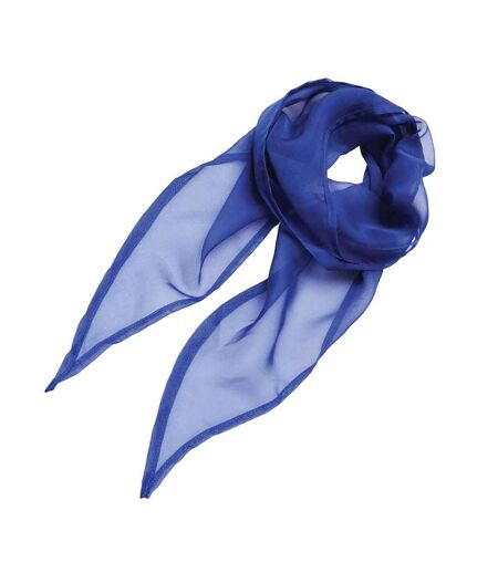 Unisex adult colours chiffon scarf one size royal blue Premier