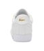 Womens/ladies Powercourt 2.0 Leather Trainers White Gold Lacoste-2