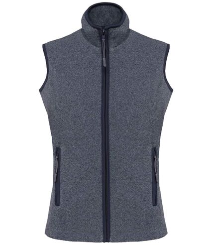 Gilet sans manches micro polaire femme - K906 - bleu marine heather