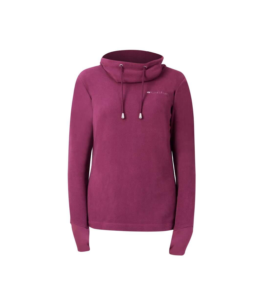 Womens/ladies Synergy Cowl Neck Sweatshirt Fig Hy-3