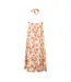 Robe Longue Motif/style Imprimé Palmier Femme Rose Jaune Biba-3