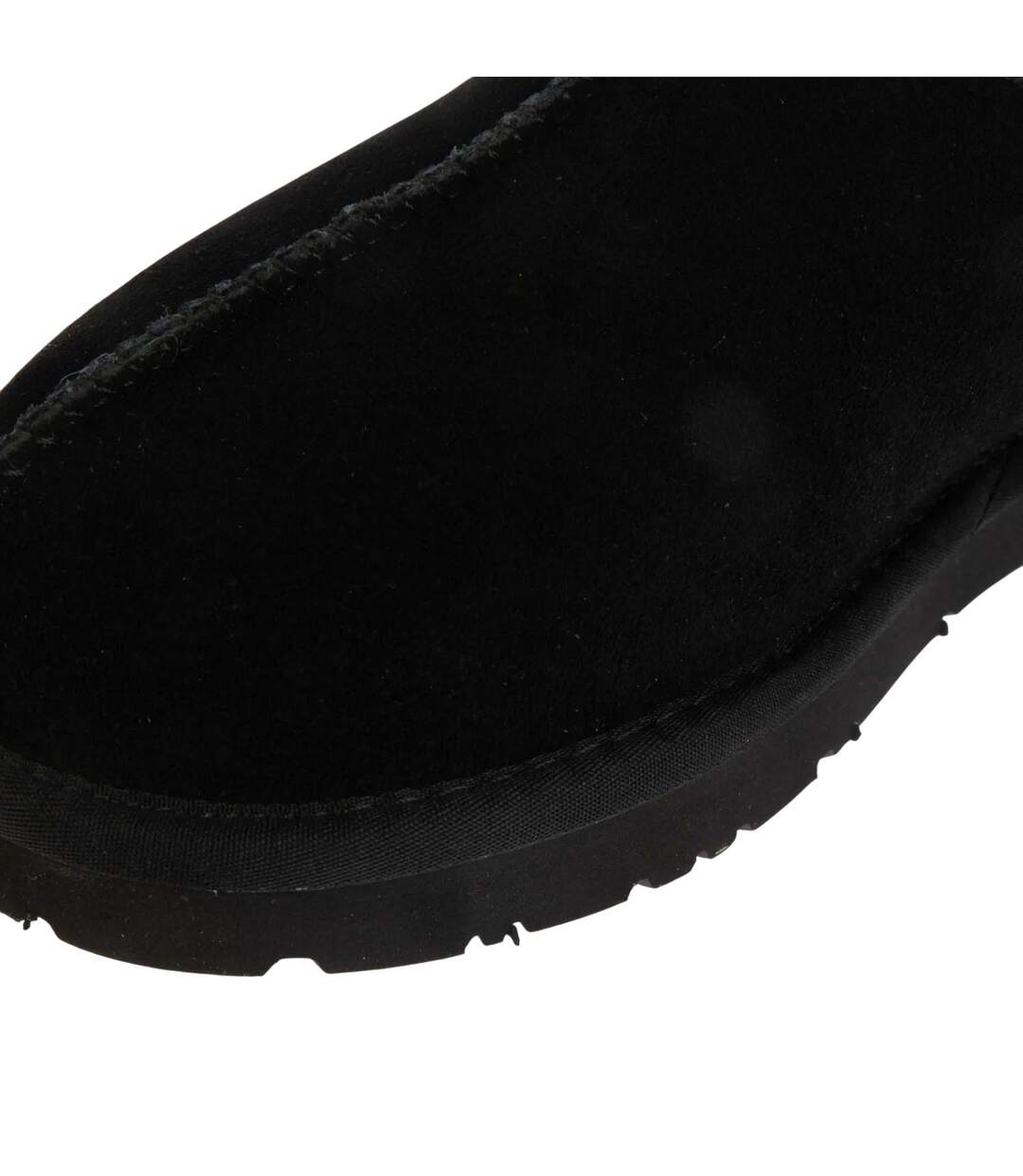 Womens/ladies Wigeon Cow Suede Slippers Black EverAu-4