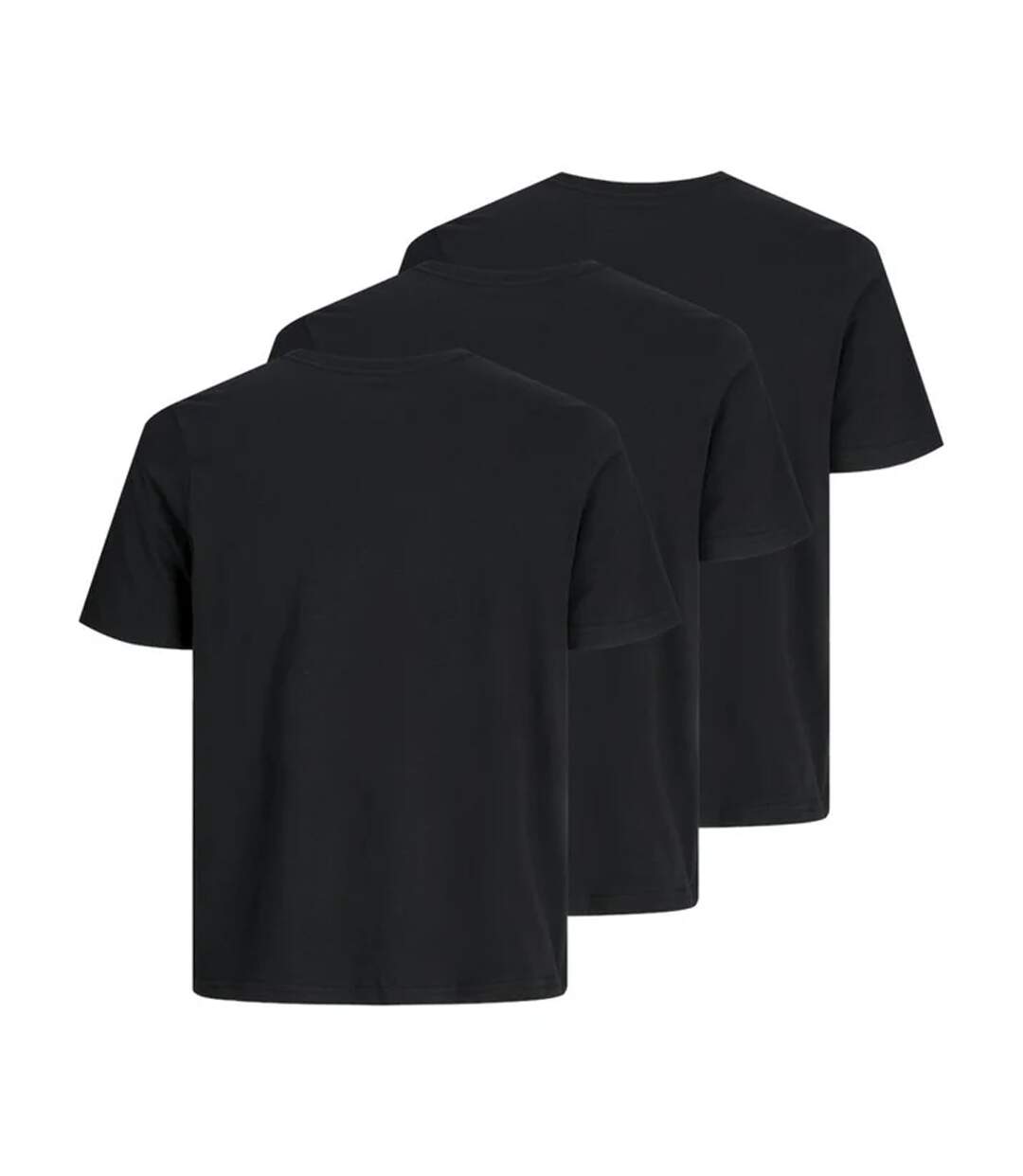 T-shirts Manches Courtes Homme Noir Jack And Jones-3