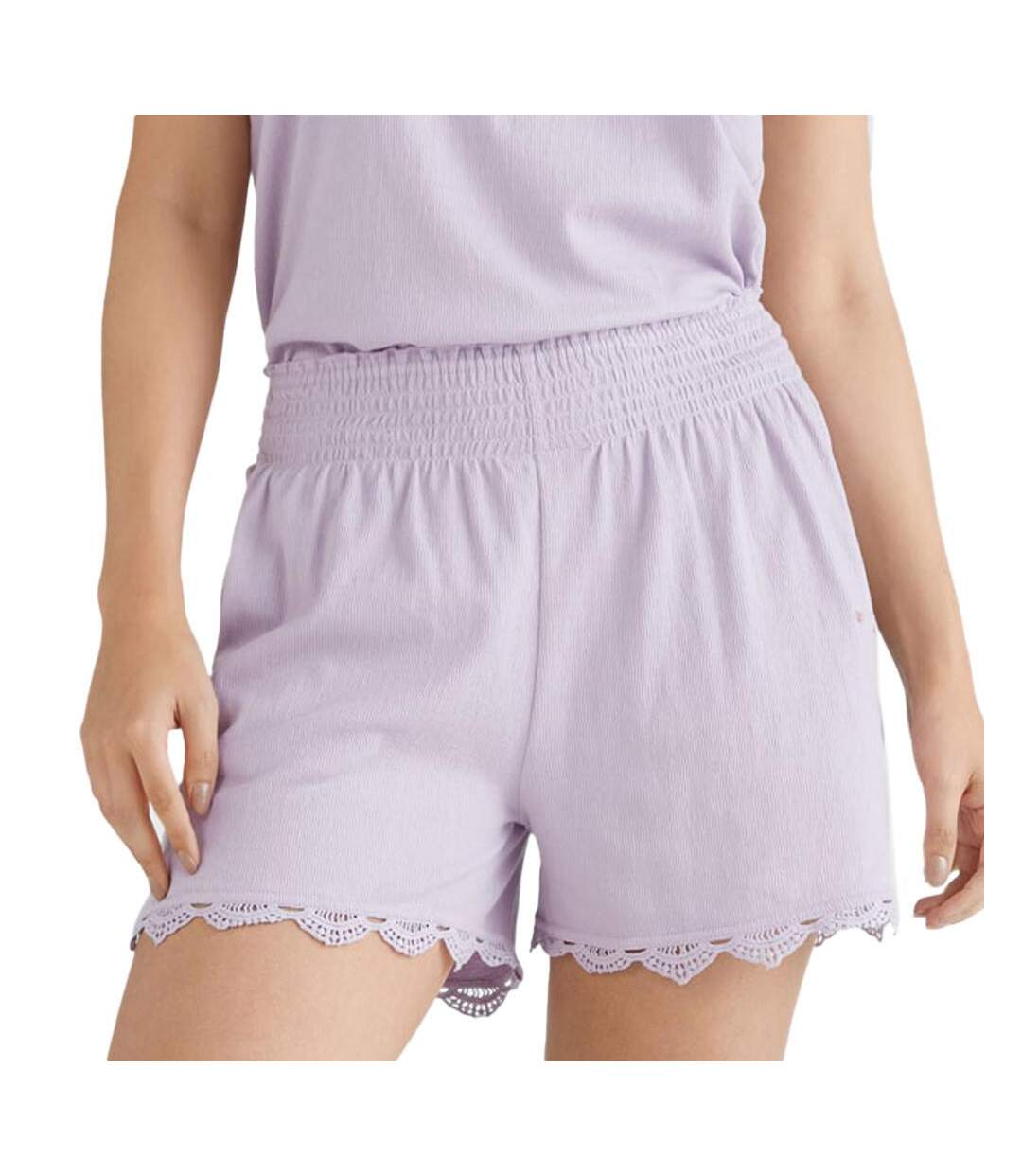 Short Mauve Femme O'Neill Smocked - L