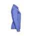 Womens/ladies Poplin Easy-care Long-sleeved Shirt Corporate Blue Russell Collection-3