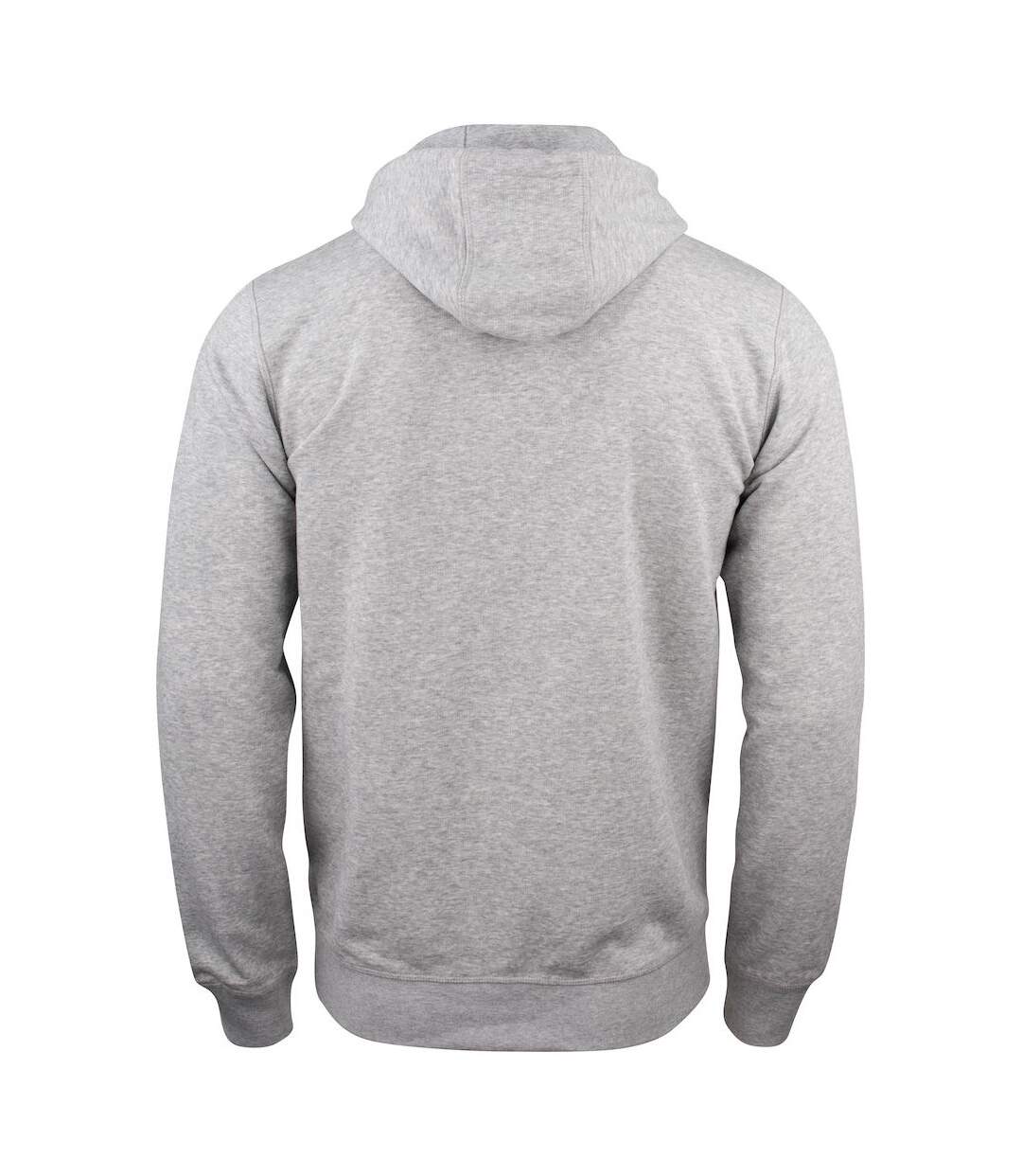 Veste À Capuche Premium Homme Gris Chiné Clique-3